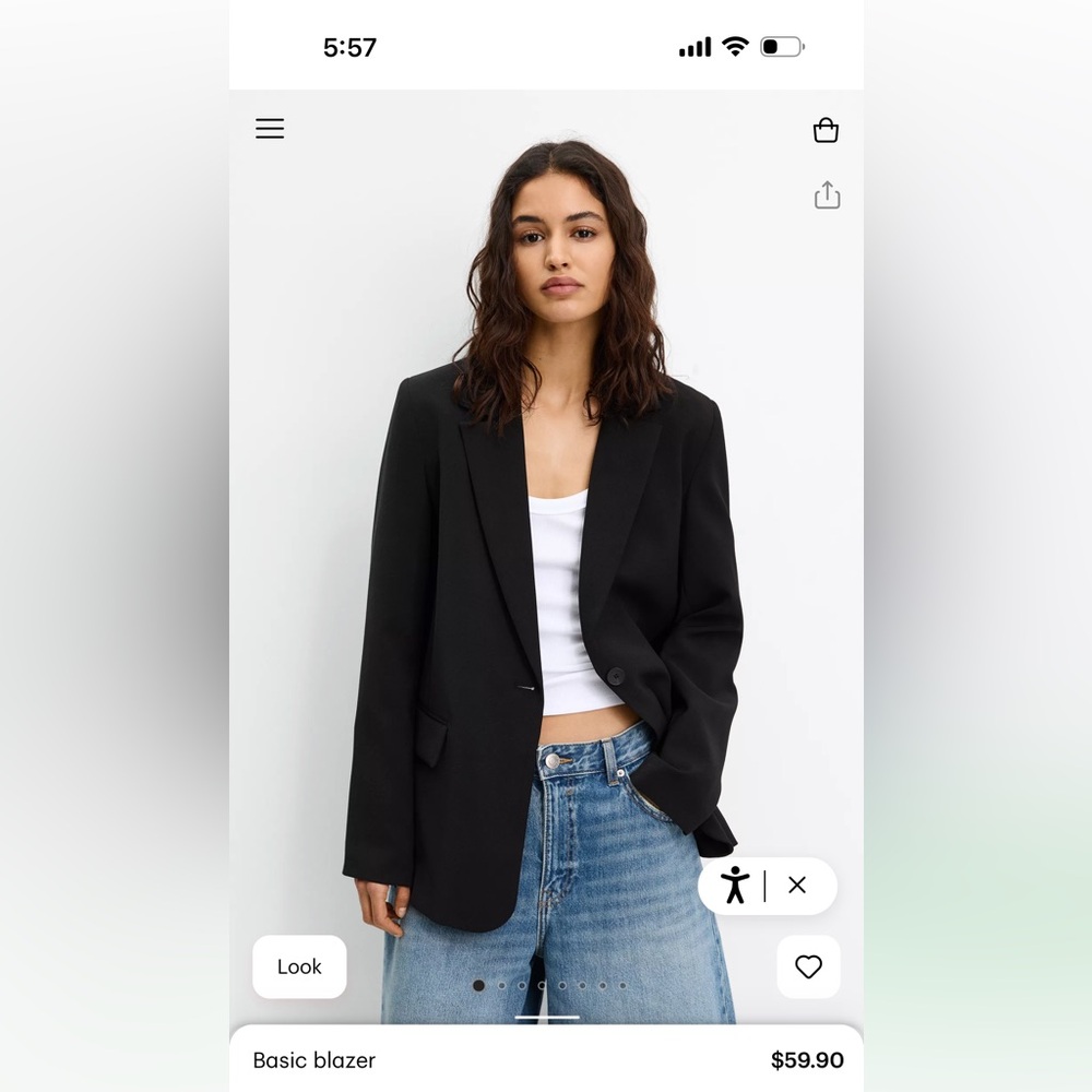 Pull & Bear Black Blazer